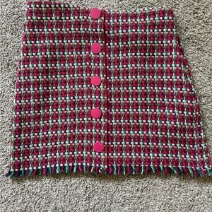 Chic Multicolor Tweed Skirt